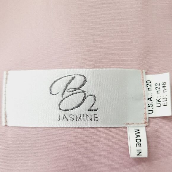 Jasmine B2 Sequin & Chiffon Bridesmaid Long Gown Dress Style B193007 Size n20 - Picture 7 of 10